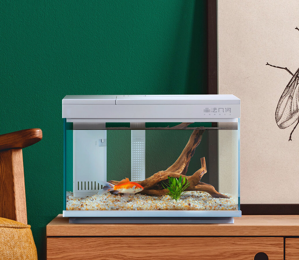 Xiaomi Geometry AI smart aquarium is crazy: You can feed the fish through the app and it has colored lighting - Xiaomi Planet