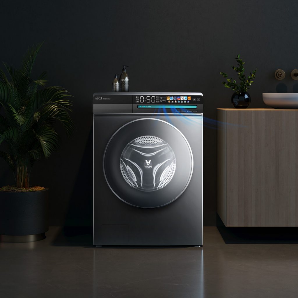 Стиральная машина с функцией сушки одежды xiaomi viomi internet washing and drying machine rose 9kg