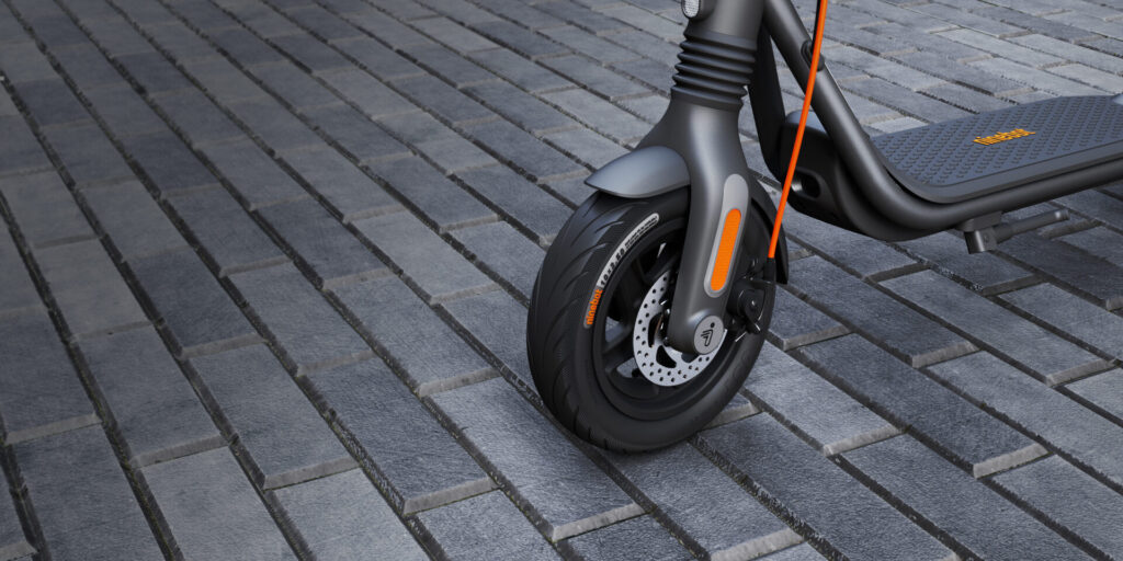 The front part of the Segway Ninebot Kickscooter F2 Pro