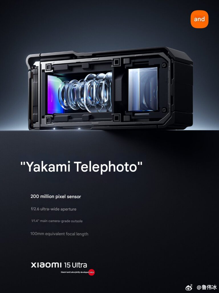 Xiaomi 15 Ultra teleobjektív