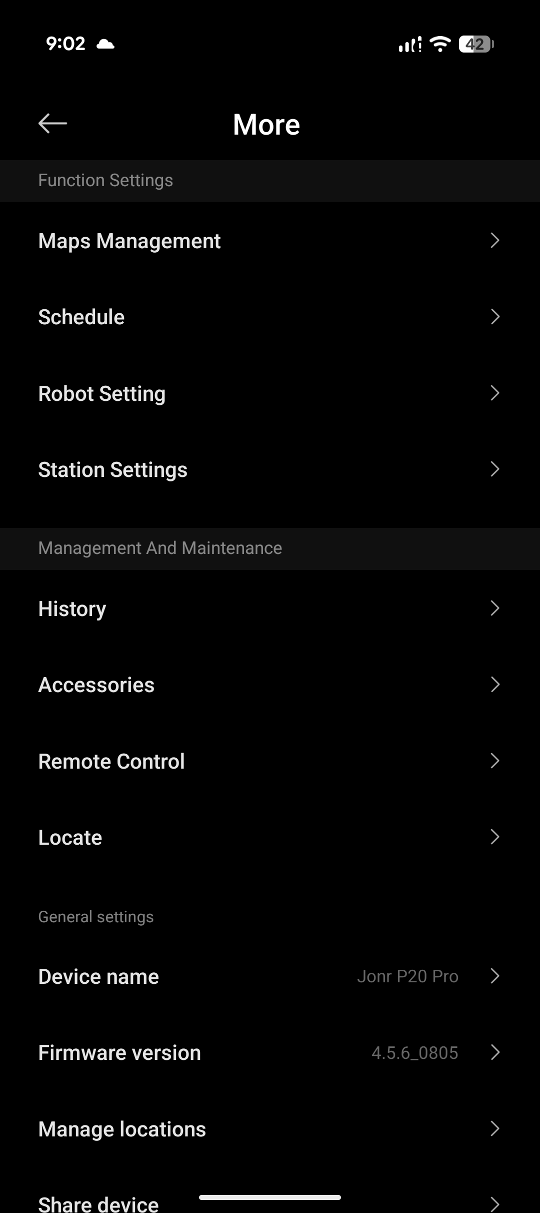 Nastavenia JONR P20 Pro Xiaomi Home