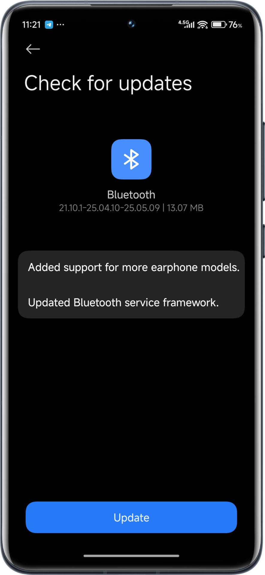 Xiaomi Bluetooth update