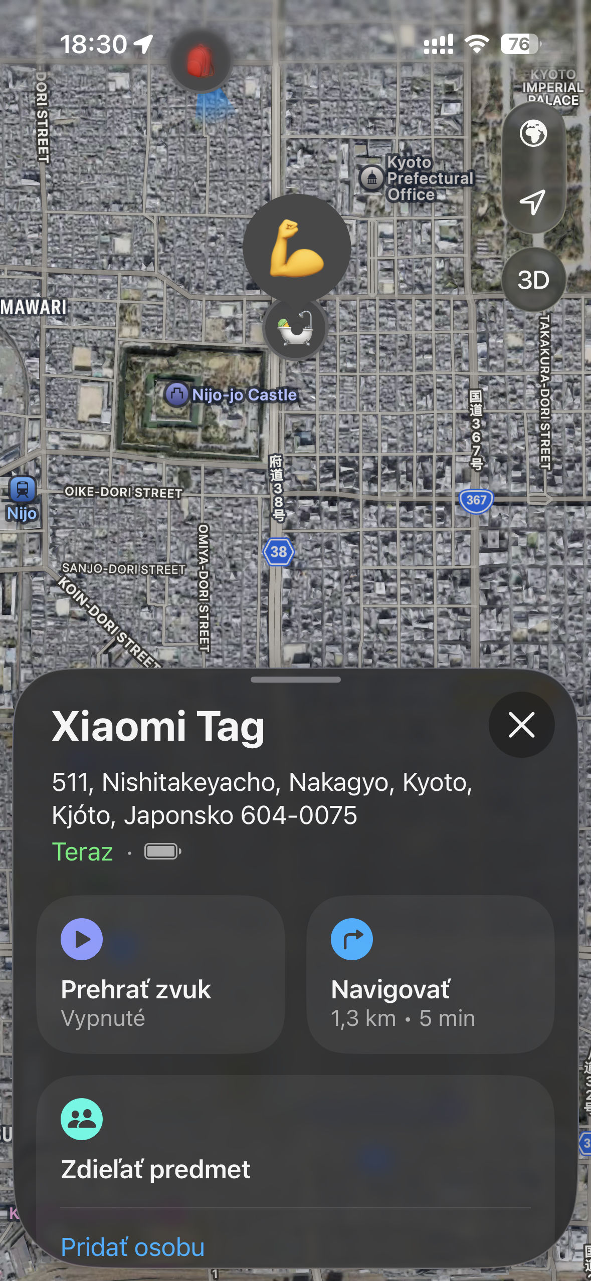 Xiaomi Tag (vs Apple AirTag) v sieti Apple Find My