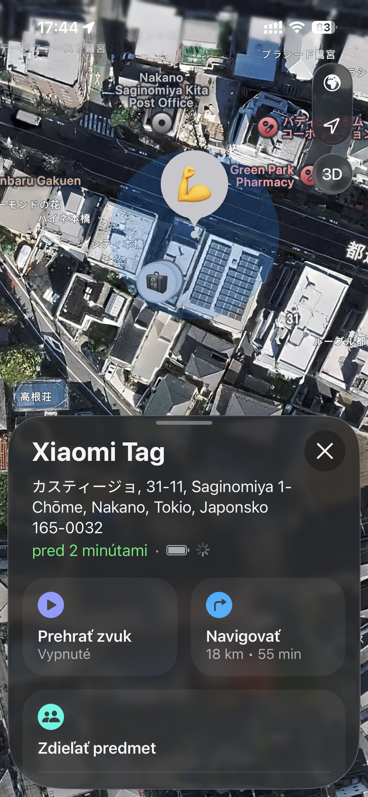 Xiaomi Tag (vs Apple AirTag) v sieti Apple Find My