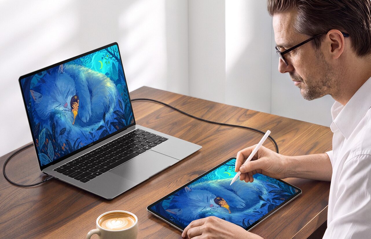 Xiaomi Pad 9 Pro Max ako grafický tablet pre notebook cez DP vstup