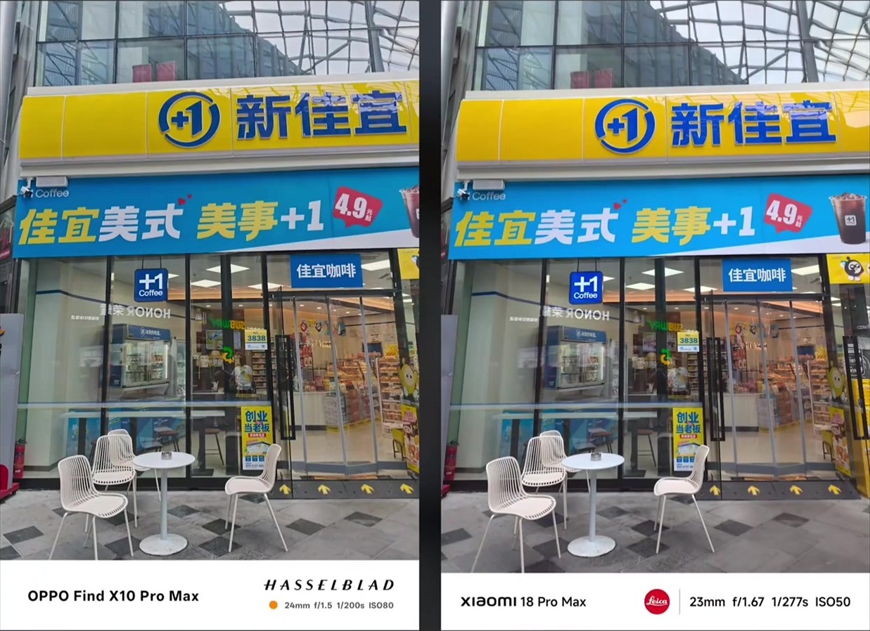 Xiaomi 18 Pro Max vs OPPO Find X10 Pro Max – hlavný fotoaparát cez deň