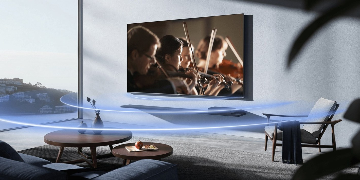 Zvuk televízora Xiaomi TV S Pro Mini LED 55 v obývačke